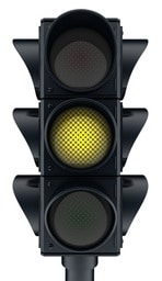 Three traffic lights icon (done in 3d, isolated)