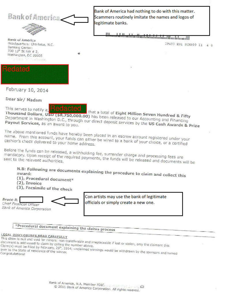 Scam Letter Page 1 Winblad Law PLLC Edmond Oklahoma   Scam Letter Page 1 791x1024 