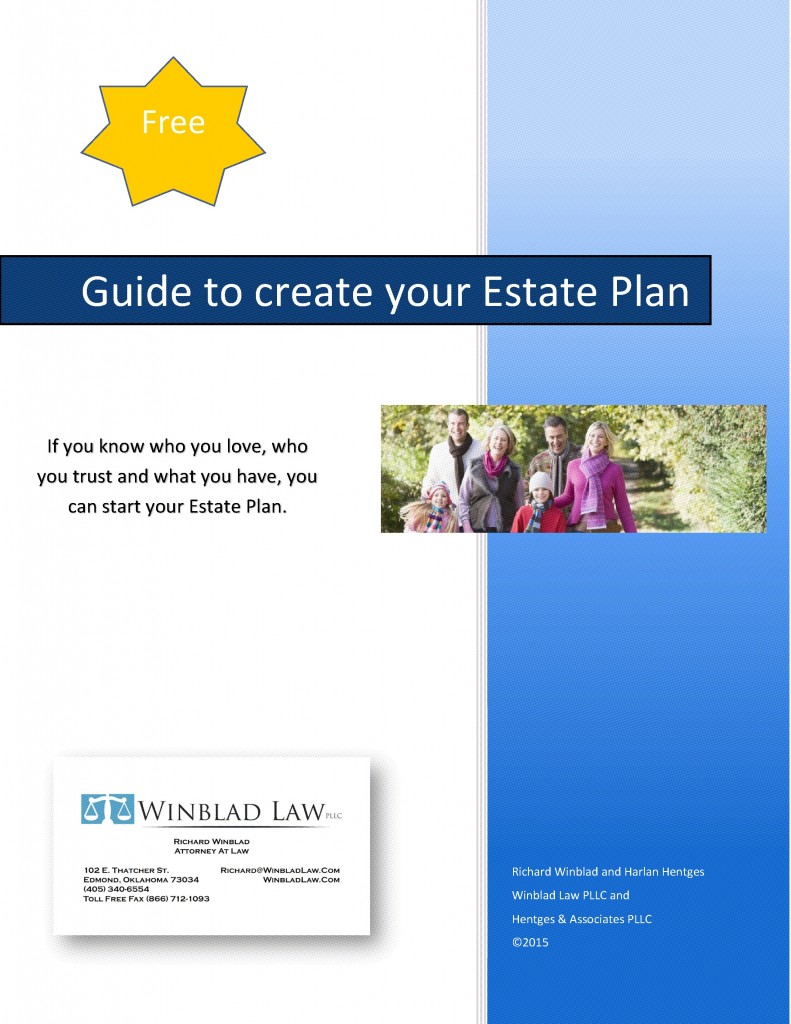 Free Estate Planning EBook Winblad Law PLLC Edmond Oklahoma