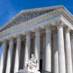 The facade of the United States Supreme Court building in Washington, D.C.